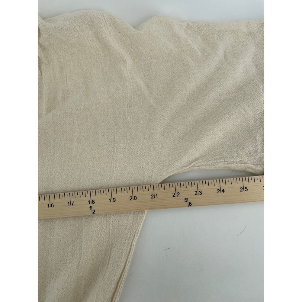 Oh My Gauze Shorts Romper Womens Small Cream Cotton Coastal Boho Cottagecore - Picture 7 of 11
